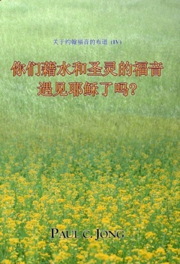 关于约翰福音的布道 (Ⅳ) - 你们藉水和圣灵的福音遇见耶稣了吗? 关于约翰福音的布道 (Ⅳ) - 你们藉水和圣灵的福音遇见耶稣了吗?